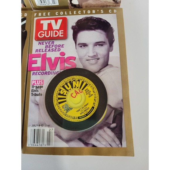 Elvis Memorabilia TV Guide Lot 4 - Picture 3 of 6